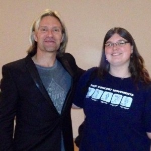 Me with Eric Whitacre! Composer extraordinaire