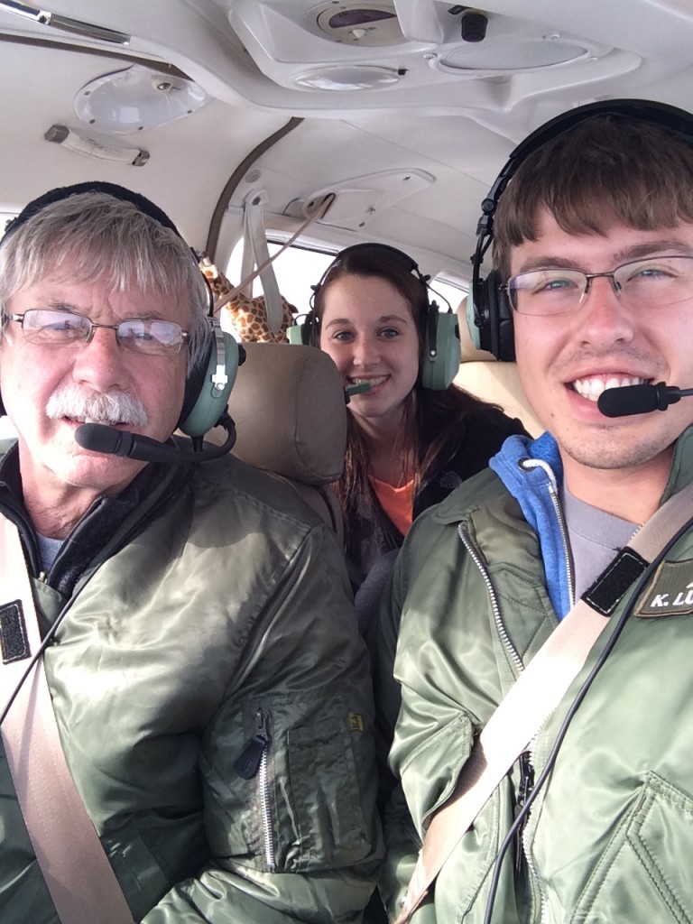 Flying with my dad and girlfriend is always a great time!  Here we are enroute to Muncie, Indiana from Grand Rapids, Michigan.