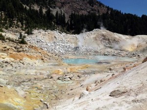 The sulfur pits at Lassen's Bumpass Hell