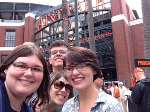 A few of us interns outside the SF Giants stadium before the game.