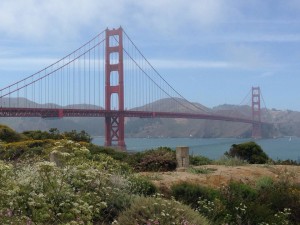 The beautiful Golden Gate Bridge in San Francisco