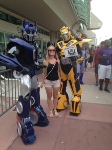 Transformers.. They didn't want to take pictures with me because I made them look short.