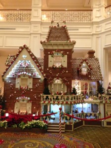 Gingerbread House that is entirely edible at Disney's Grand Floridian Resort