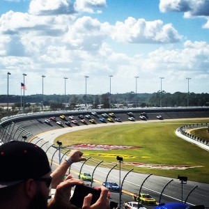 Turn 2 at Daytona International Speedway