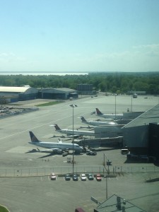 View of the Transborder Concourse from the 10th floor.