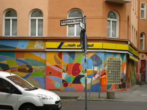 The corner store on Mittenwalder Strasse, the street on which we lived for the month.