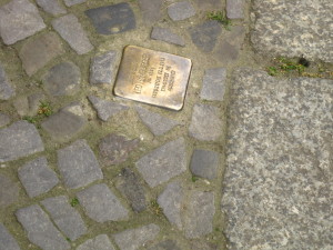 The name was apt: Stumbling Stones. These plaques were scattered throughout Berlin.