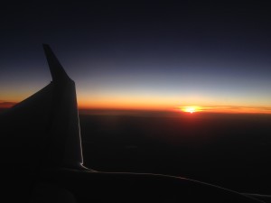 Sunset from above on my flight from Fort Lauderdale to Atlanta.