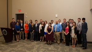 SEOTY Nominees gather for a dinner to announce Embry-Riddle's Student Employee of the year
