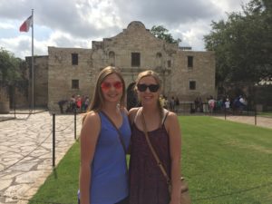 My sister and I at the Alamo