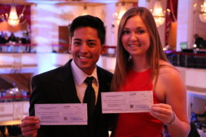 ERAU scholarship recipients with our checks