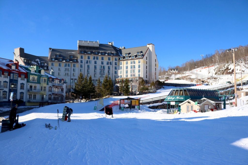The Fairmont Tremblant is right by the slopes and is "ski-in ski-out."